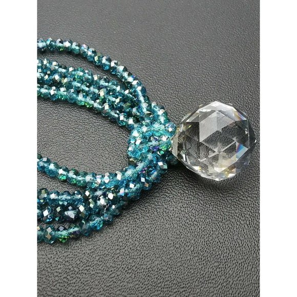 Handmade Vintage Women Bracelet  With Swarovski Crystals 8" - Picture 10 of 10